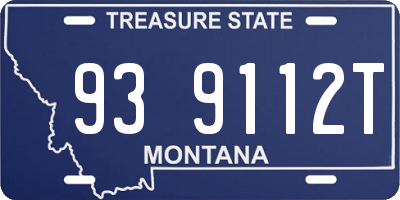 MT license plate 939112T