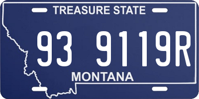 MT license plate 939119R