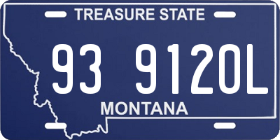 MT license plate 939120L