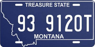 MT license plate 939120T
