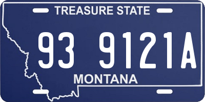 MT license plate 939121A