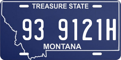 MT license plate 939121H