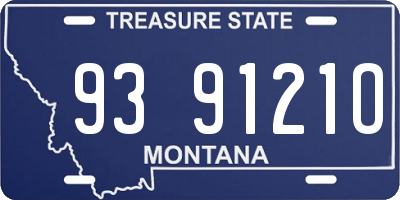 MT license plate 939121O