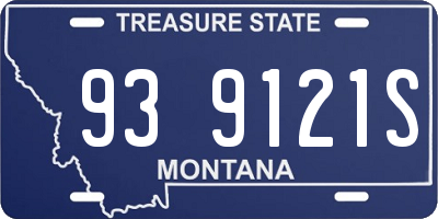 MT license plate 939121S