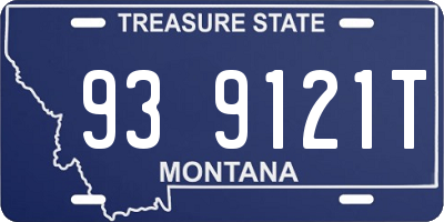 MT license plate 939121T
