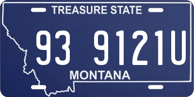 MT license plate 939121U