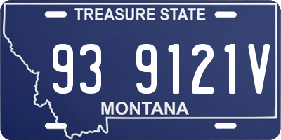 MT license plate 939121V