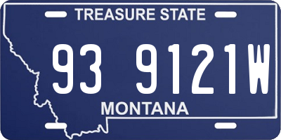 MT license plate 939121W
