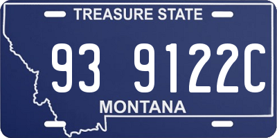 MT license plate 939122C