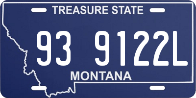 MT license plate 939122L