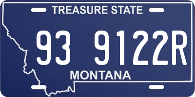 MT license plate 939122R