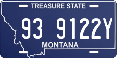 MT license plate 939122Y