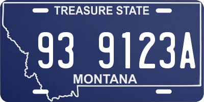 MT license plate 939123A