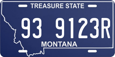 MT license plate 939123R