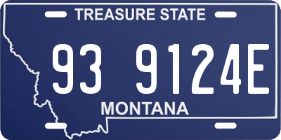 MT license plate 939124E