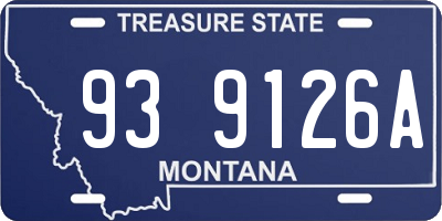 MT license plate 939126A