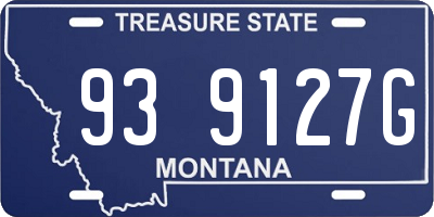MT license plate 939127G