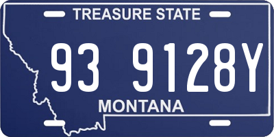MT license plate 939128Y