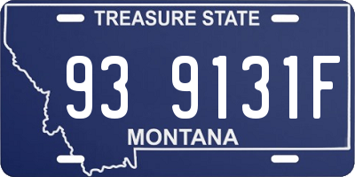 MT license plate 939131F