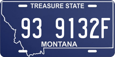 MT license plate 939132F