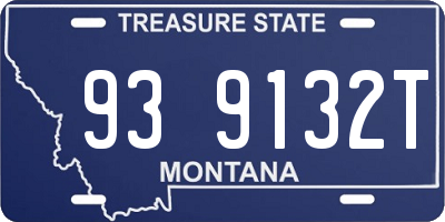 MT license plate 939132T