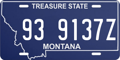 MT license plate 939137Z