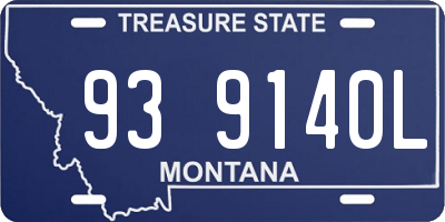 MT license plate 939140L