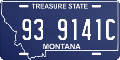 MT license plate 939141C
