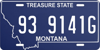 MT license plate 939141G
