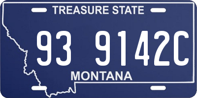 MT license plate 939142C