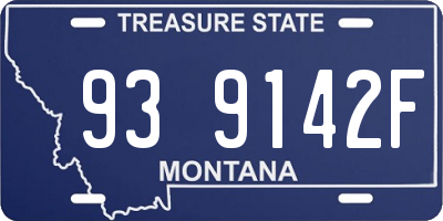 MT license plate 939142F