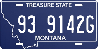 MT license plate 939142G