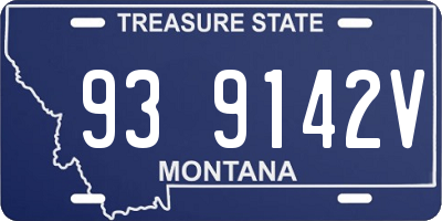 MT license plate 939142V