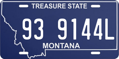 MT license plate 939144L