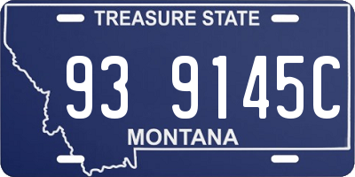 MT license plate 939145C