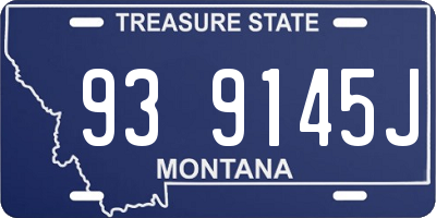 MT license plate 939145J