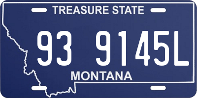 MT license plate 939145L