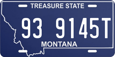 MT license plate 939145T