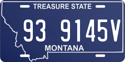 MT license plate 939145V