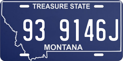 MT license plate 939146J