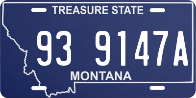 MT license plate 939147A