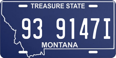 MT license plate 939147I