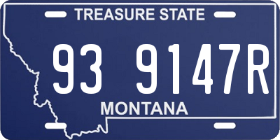 MT license plate 939147R