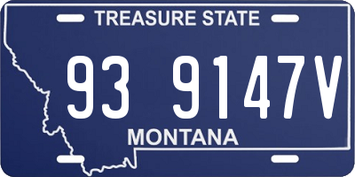 MT license plate 939147V
