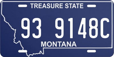 MT license plate 939148C