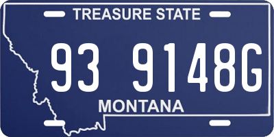MT license plate 939148G