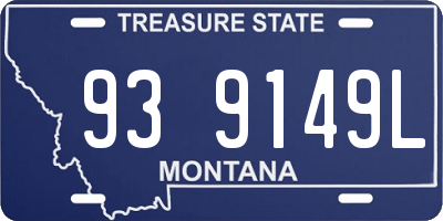 MT license plate 939149L
