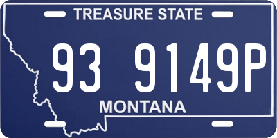 MT license plate 939149P