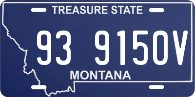 MT license plate 939150V