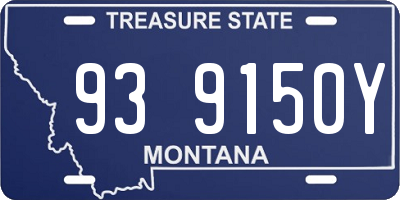 MT license plate 939150Y
